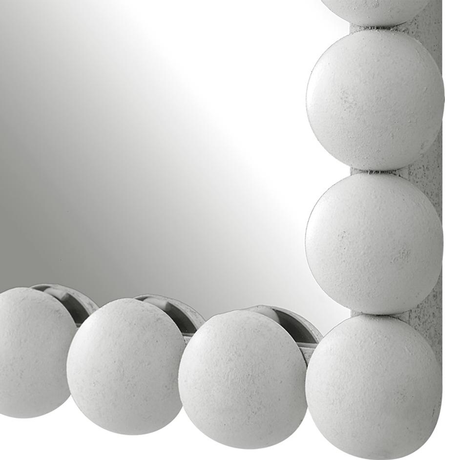 Serna White Vanity Mirror by Uttermost