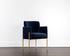 RICHIE DINING ARMCHAIR - ANTIQUE BRASS - DANNY NAVY by Sunpan