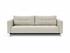 CASSIUS D.E.L. SLEEPER SOFA in MIXED DANCE NATURAL FABRIC WITH Chrome legs 527 by INNOVATION USA