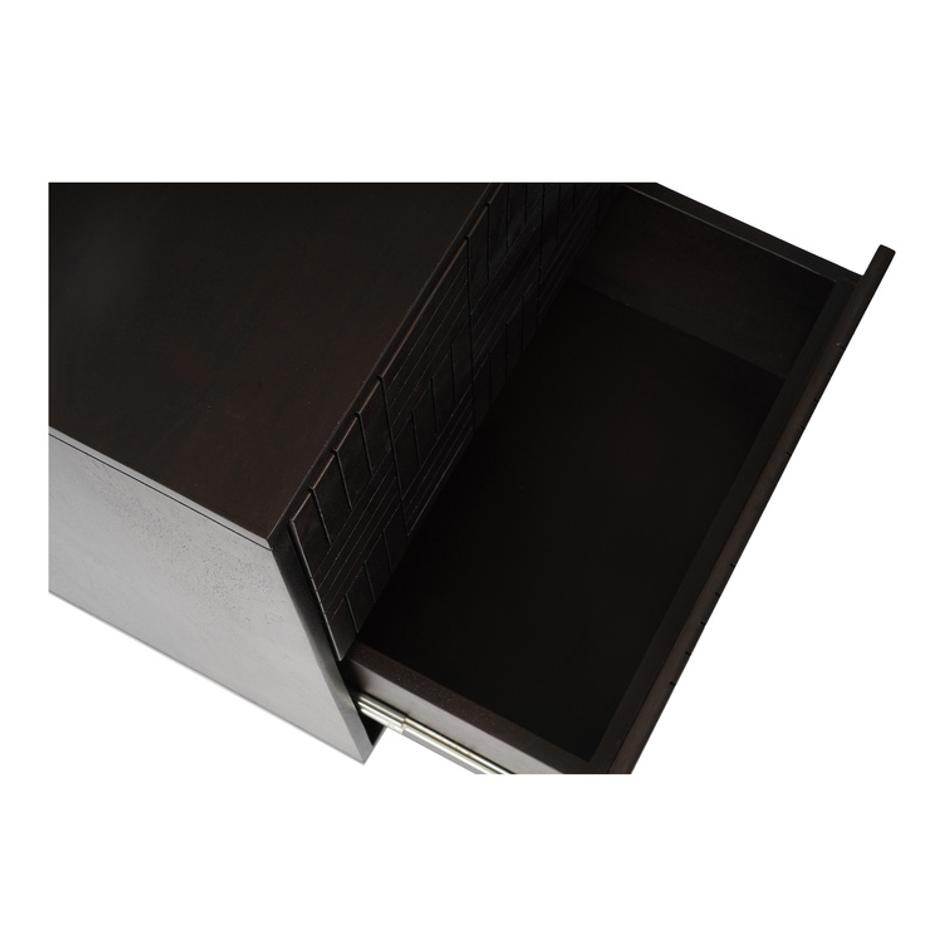 Denman Nightstand Dark Brown by Moes Home