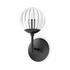 Sunset Sconce In Black Gunmetal And Clear Ribbon Glass by Four Hands