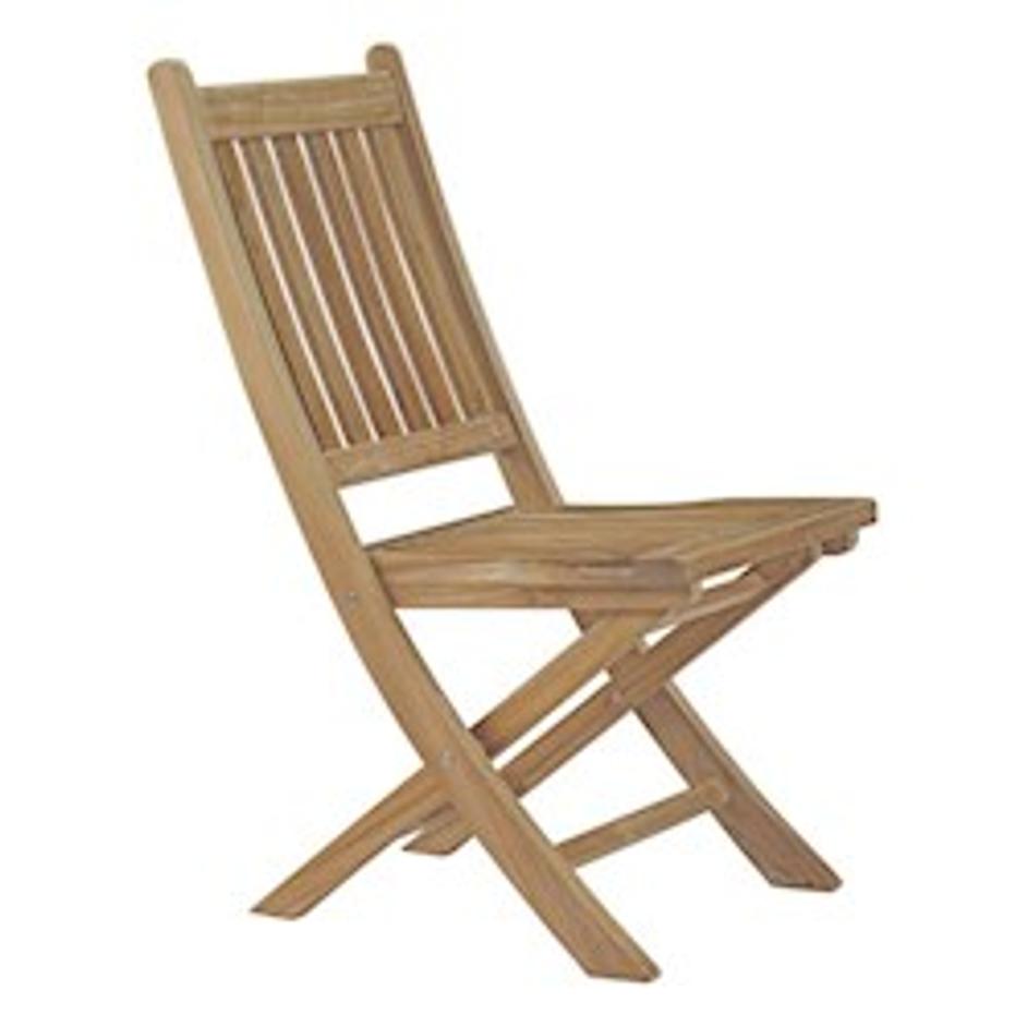 Quay Outdoor Patio Teak Folding Chair In Natural by Modway Furniture