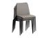 RENEE STACKABLE DINING CHAIR - DILLON STRATUS / DILLON BLACK by Sunpan