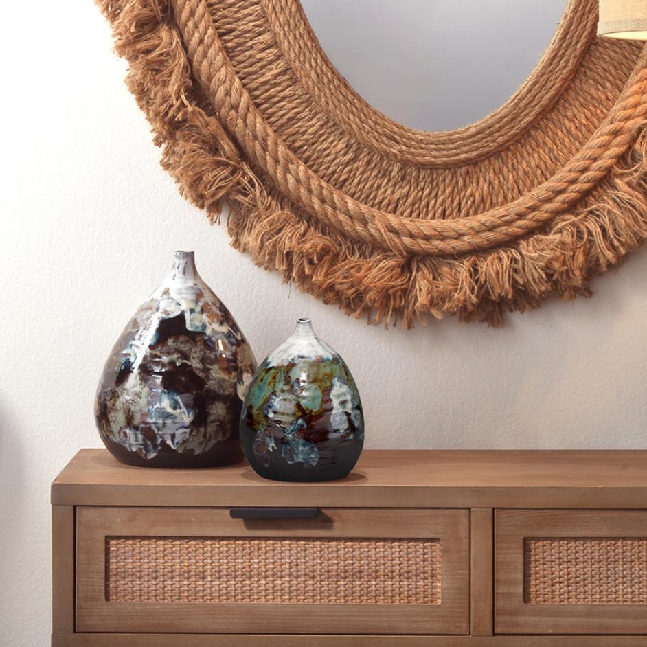 Collage Ceramic Decorative Vase, Medium by Jamie Young