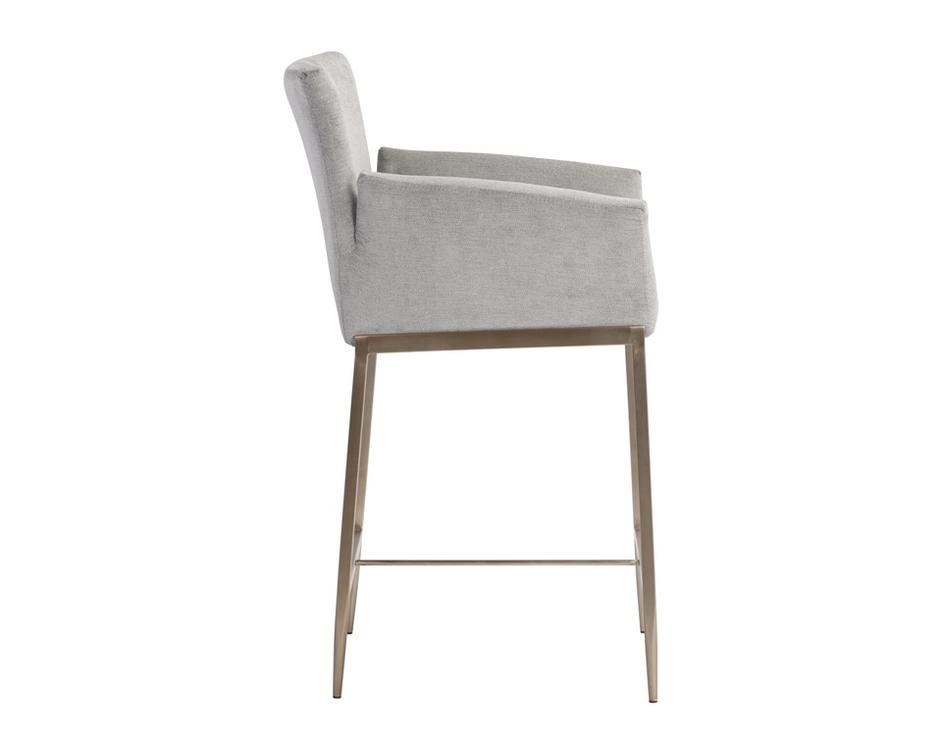 Gesa Counter Stool - Polo Club Stone by Sunpan