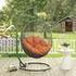 Segreto Outdoor Patio Swing Chair With Stand In Gray Orange by Modway Furniture