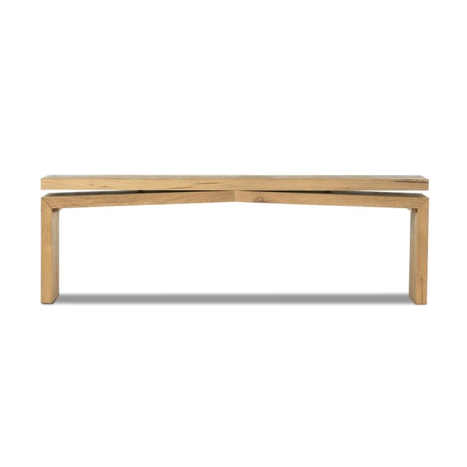 Matthes Console Table - 94" - Worn Oak Veneer by Four Hands