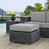 Kindle Outdoor Patio Sunbrella® Ottoman In Canvas Gray by Modway Furniture