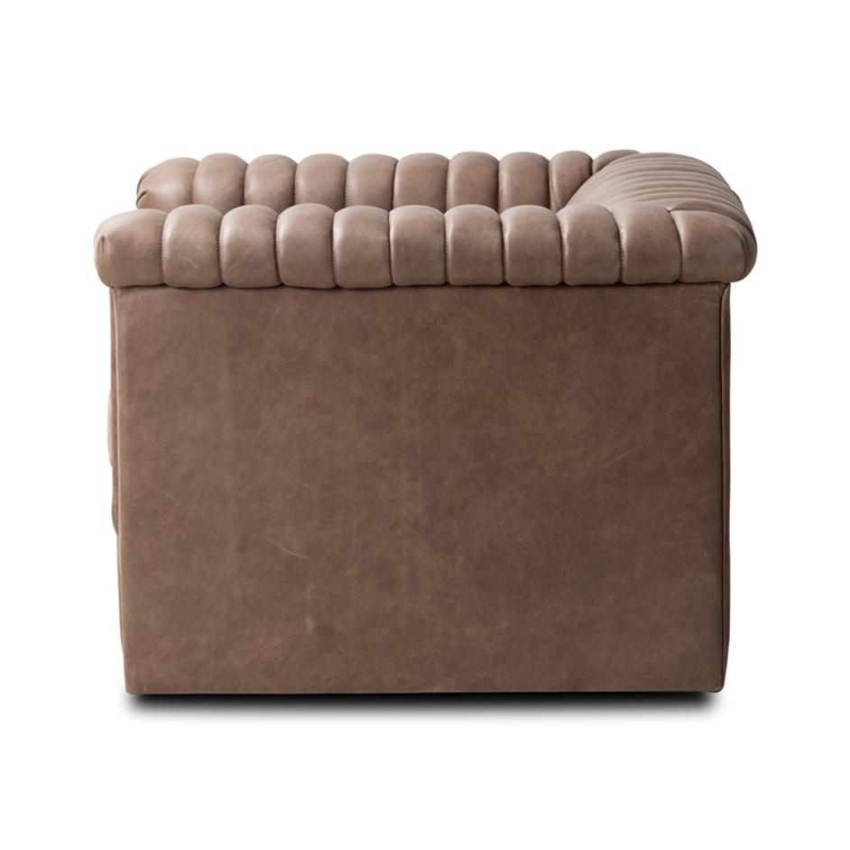 Watson Swivel Chair in Palermo Cigar by FOUR HANDS