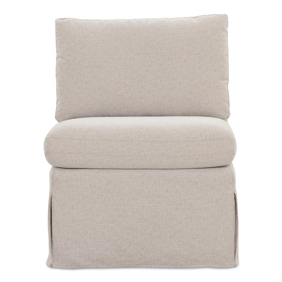 Fable Slipcover Dining Slipper Chair Beige by Moes Home