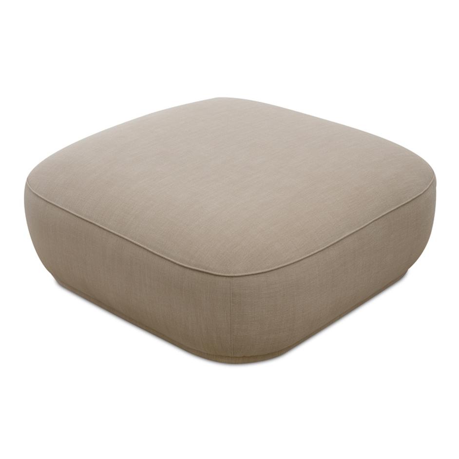 Marion Square Ottoman Beige by Moes Home
