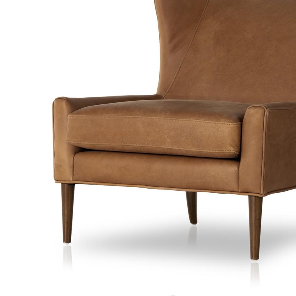 Marlow Wing Chair - Palermo Cognac by Four Hands