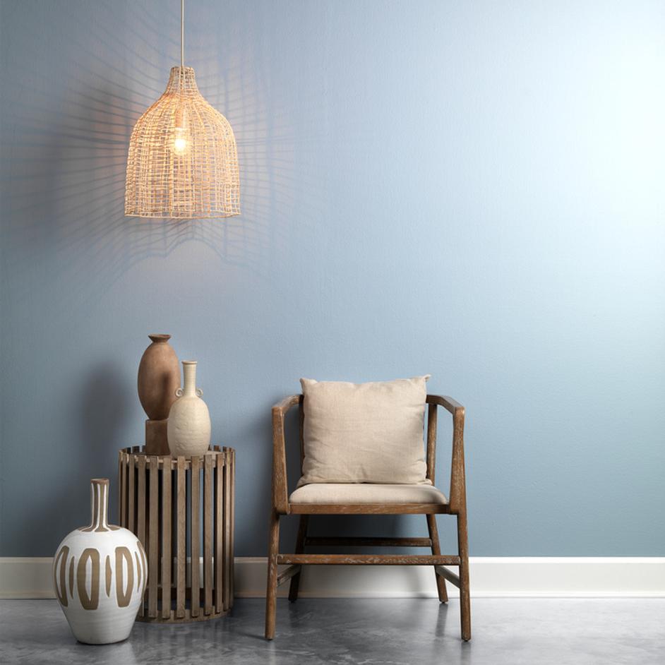 Whisper Rattan 1-Light Pendant by Jamie Young