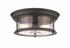 Sonna 2 Light Flush Mount in Bronze Finish by Z-Lite
