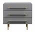 Trident Grey Nightstand by tov furniture