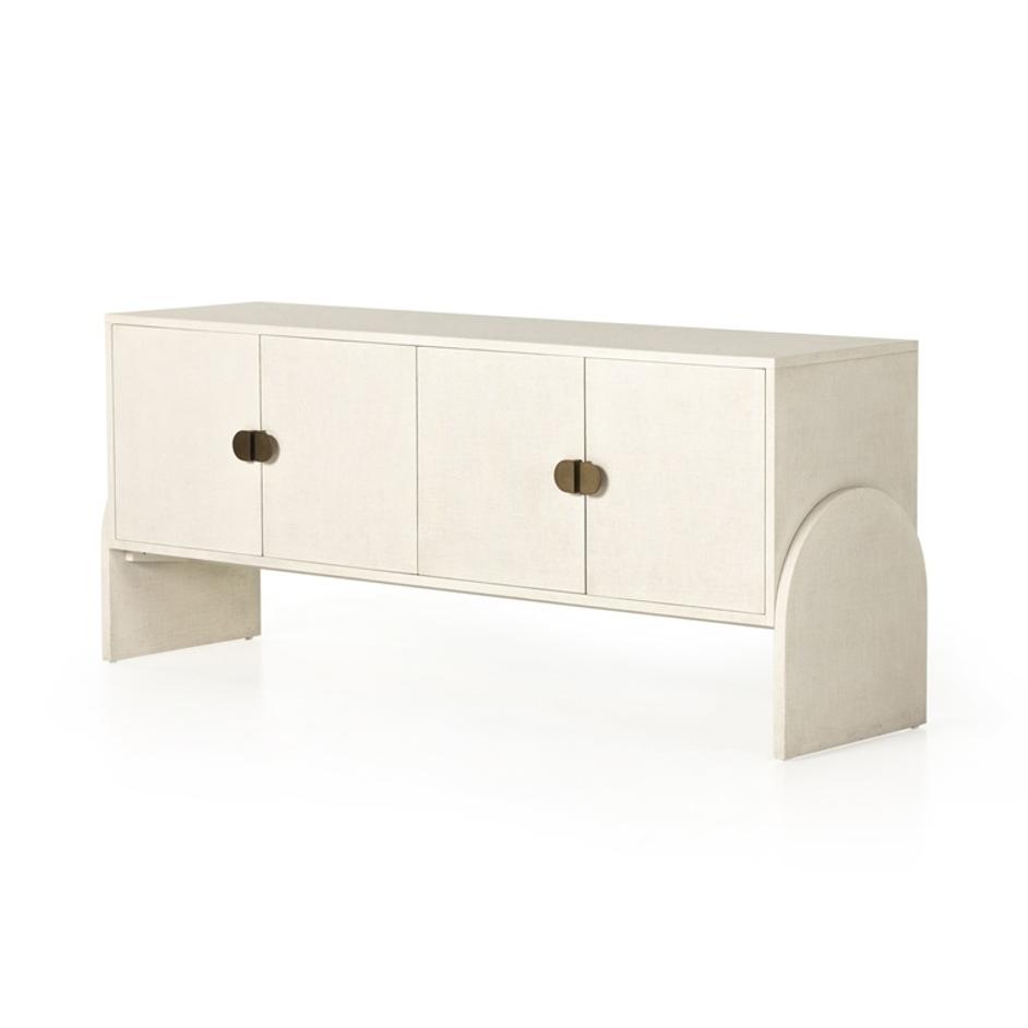 Cressida Sideboard In Ivory Painted Linen by FOUR HANDS