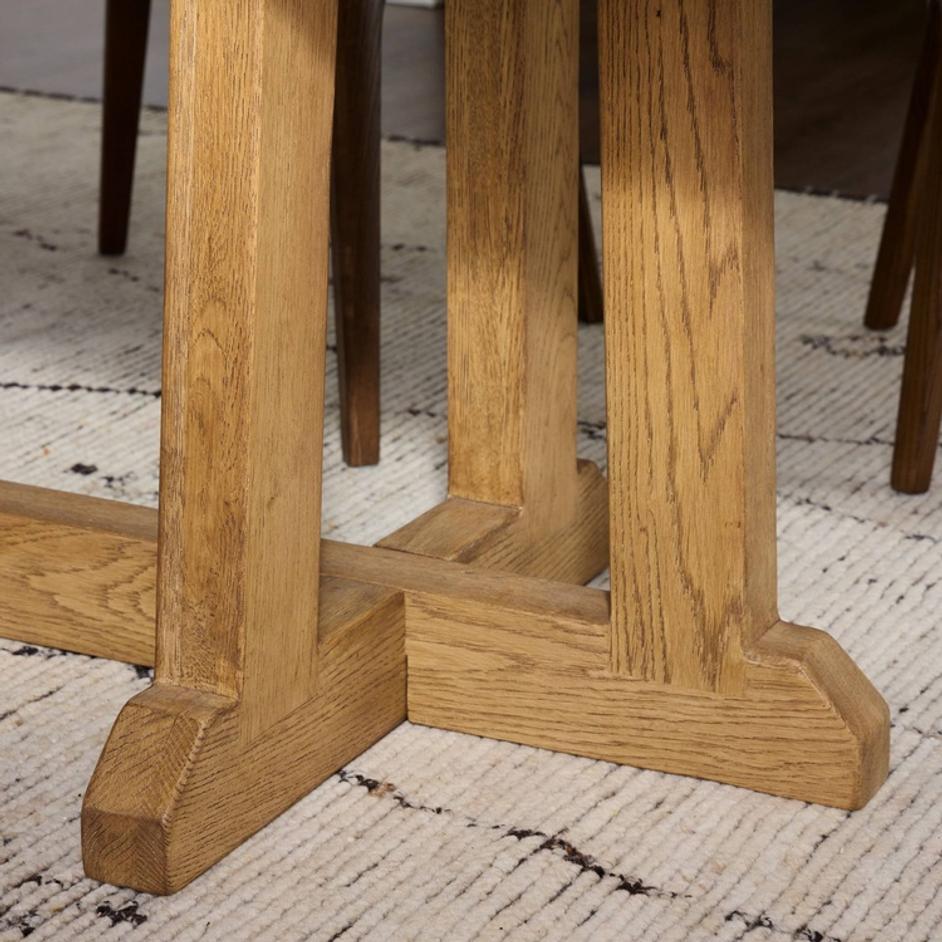 Indie Dining Table In Light Weathered Oak And Light Weathered Oak Veneer by Four Hands