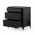 Belmont Large Storage Nightstand In Black by FOUR HANDS