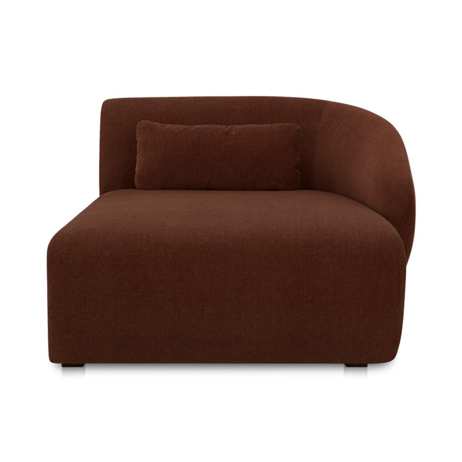 Amelia Right Arm Facing Chaise Chestnut by Moes Home