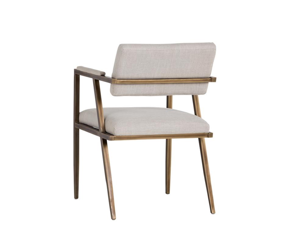 Ventouz Armchair - Beige Linen by Sunpan