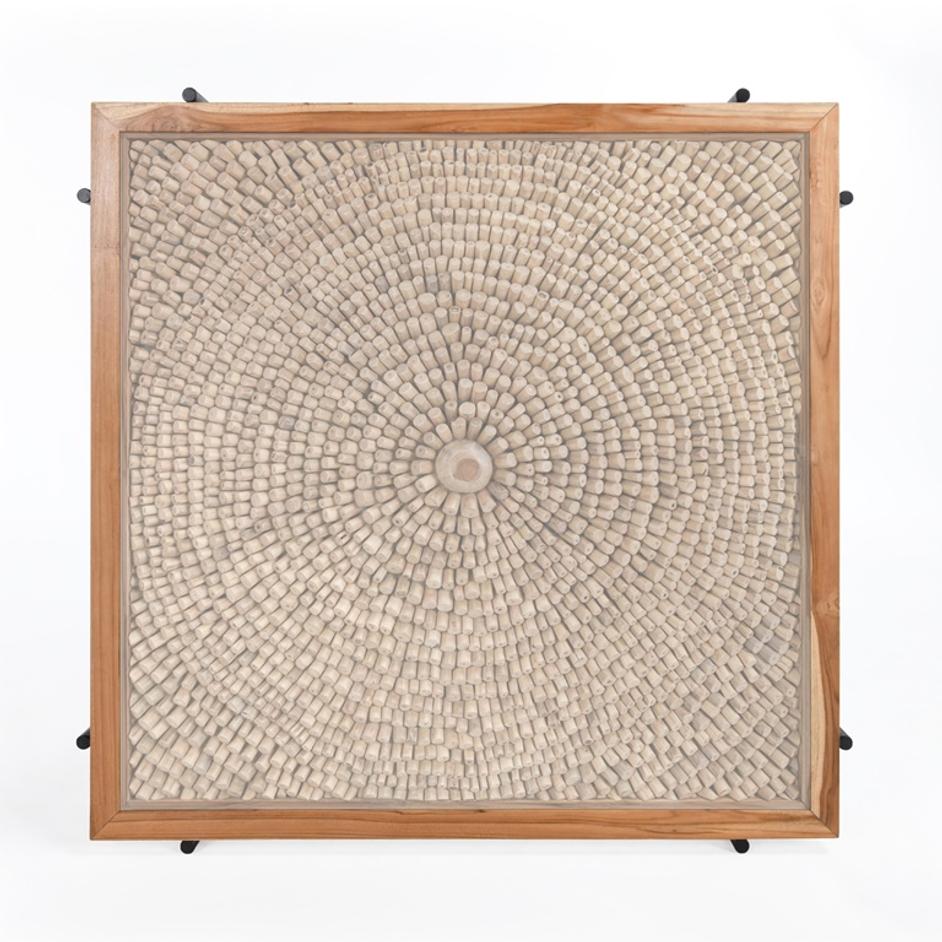 Cyrus 50" Square Coffee Table by Classic Home