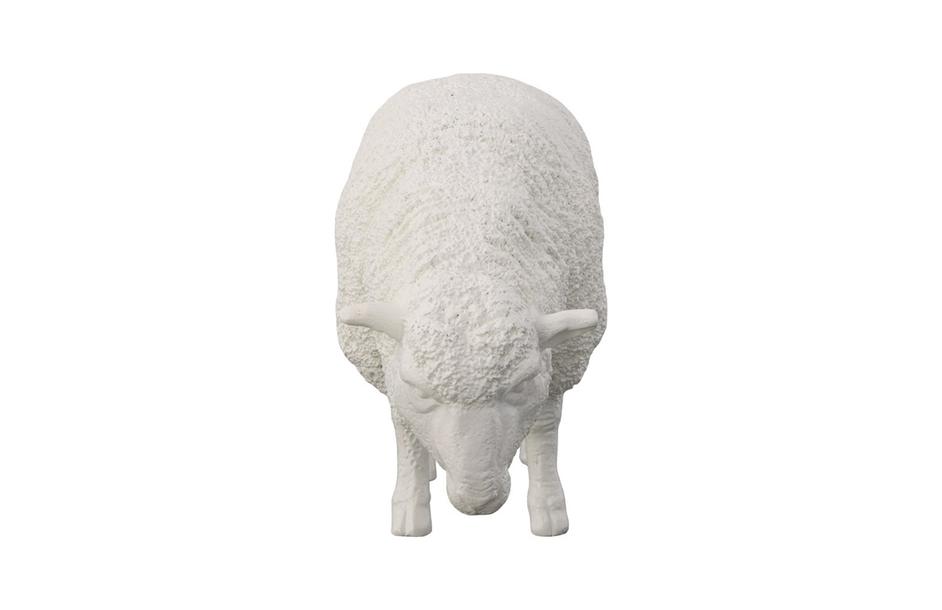 Sheep Sculpture, Gel Coat White by Phillips Collection