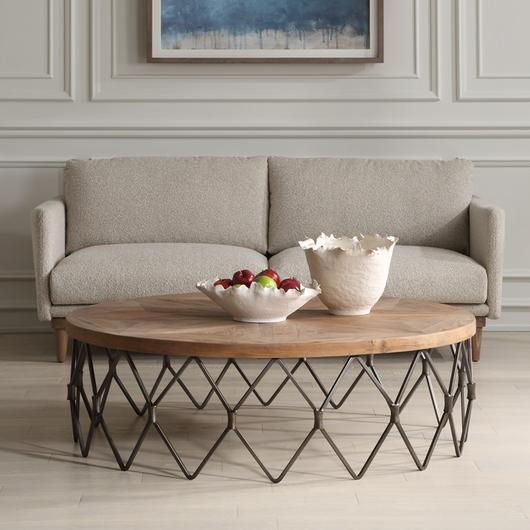 Chain Reaction Wooden Coffee Table by Uttermost