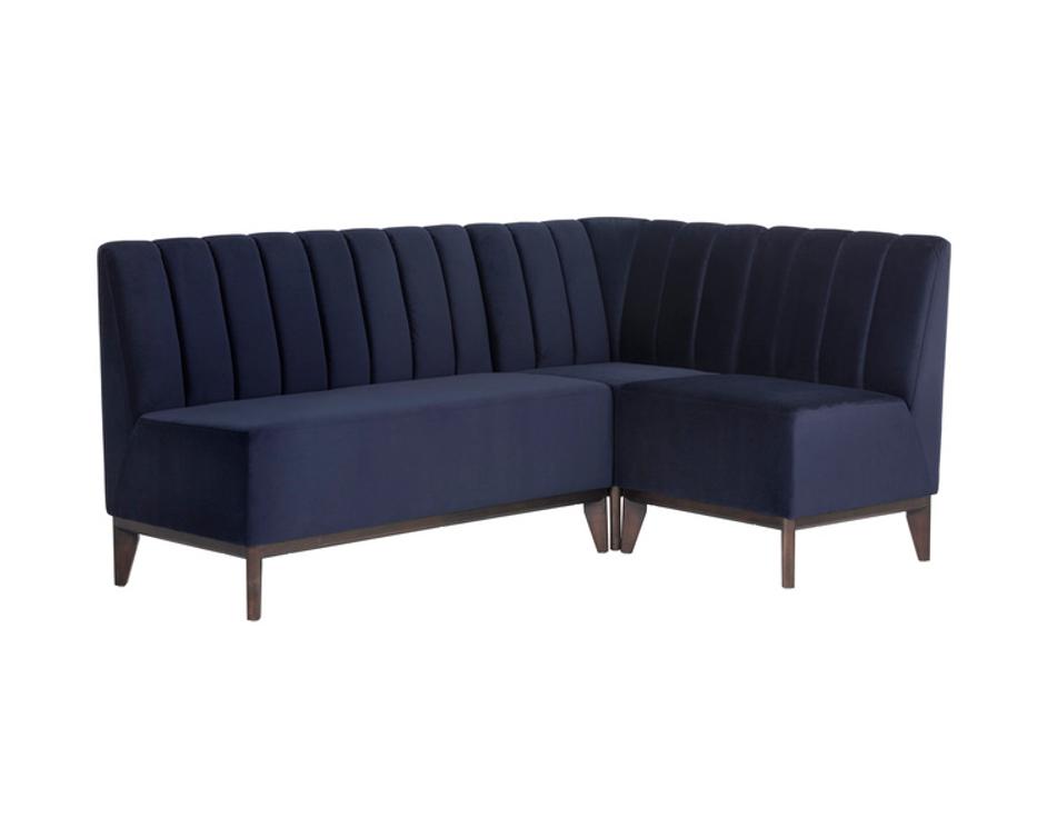 KOSOVO BANQUETTE - BROWN - ABBINGTON NAVY by Sunpan