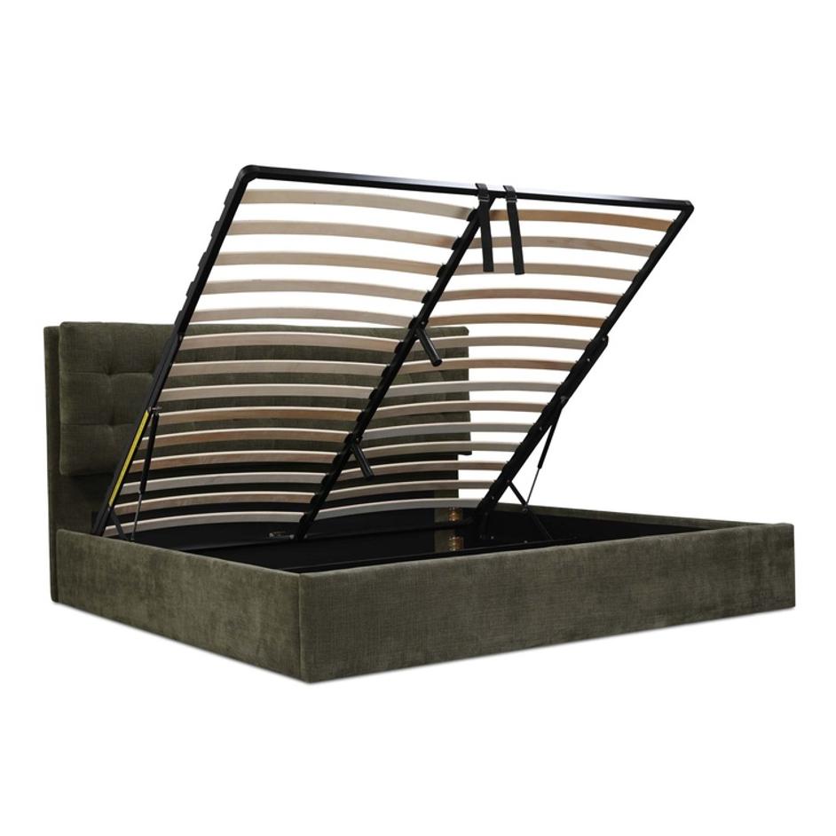 Sebastion Queen Storage Bed Green by Moes Home