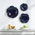 Abella Blue Ceramic Wall Decor, S/3 by Uttermost