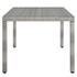 Harman 68" Outdoor Patio Wicker Rattan Dining Table In Gray by Modway Furniture