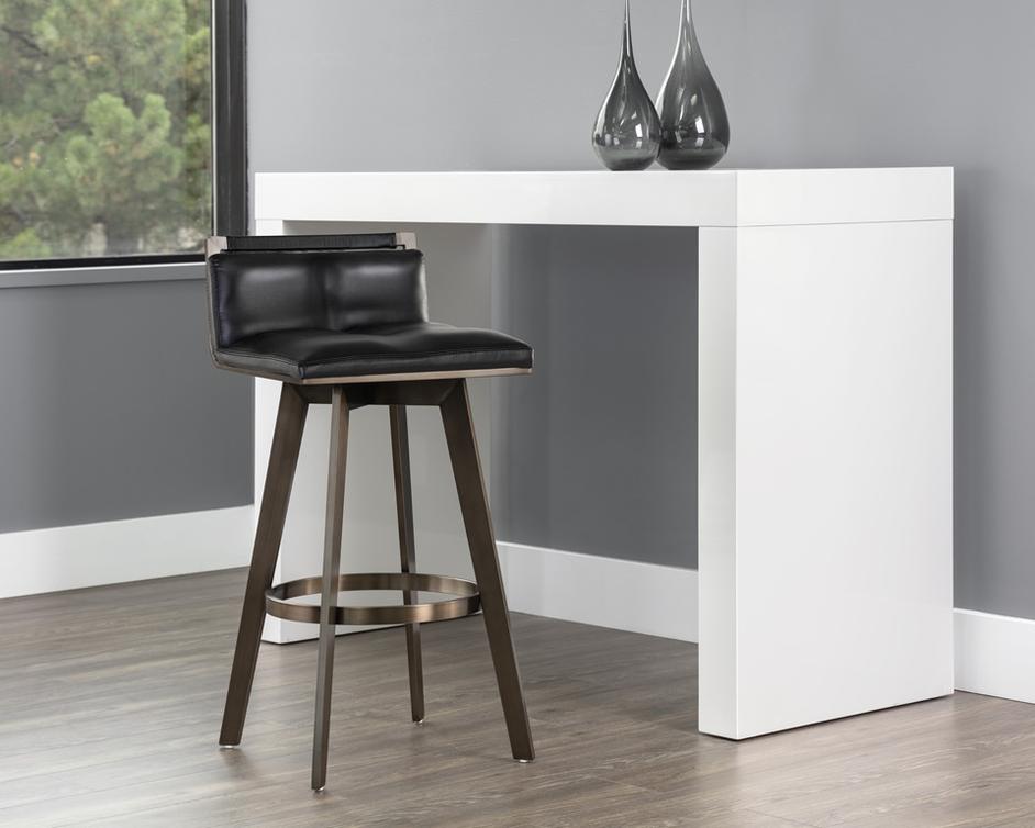 Arizona Swivel Barstool - Castillo Black by Sunpan