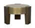 Carrusel Industrial Steel Coffee Table in Antique and Aged Brass Finish by Noir Furniture