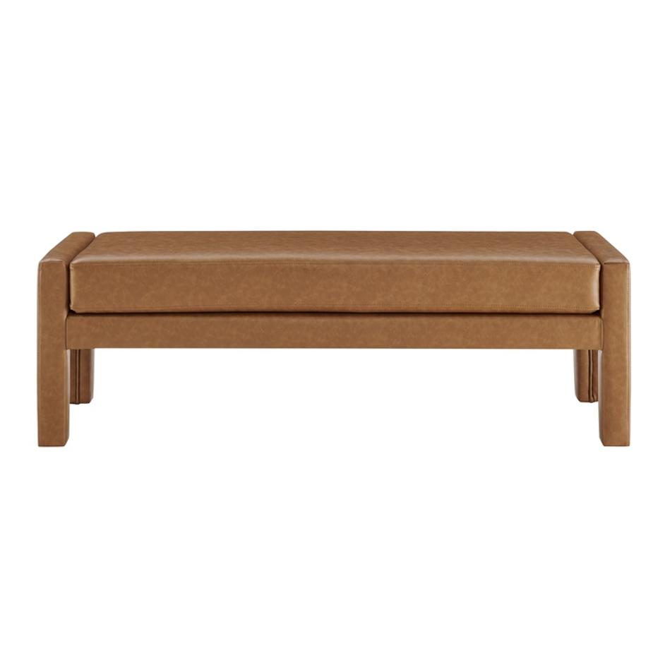 Lucca PU Bench, Vintage Cider by New Pacific Direct