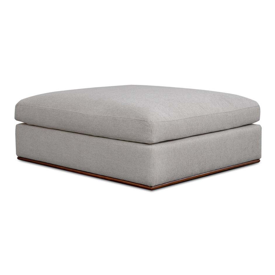 Rue Ottoman Flecked Grey by Moes Home