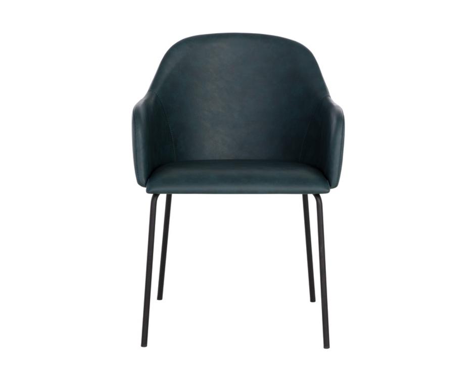 HENSLEY DINING ARMCHAIR - DARK TEAL by Sunpan