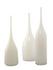 Pixie Decorative Glass Vases (set of 3), White by Jamie Young