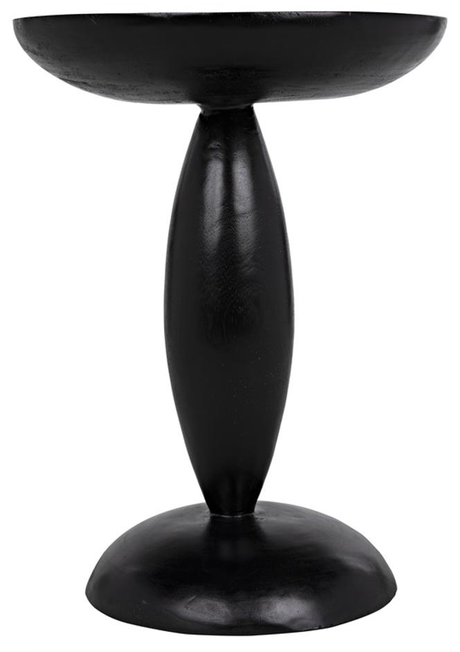 Adonis Side Table, Hand Rubbed Black by Noir Furniture