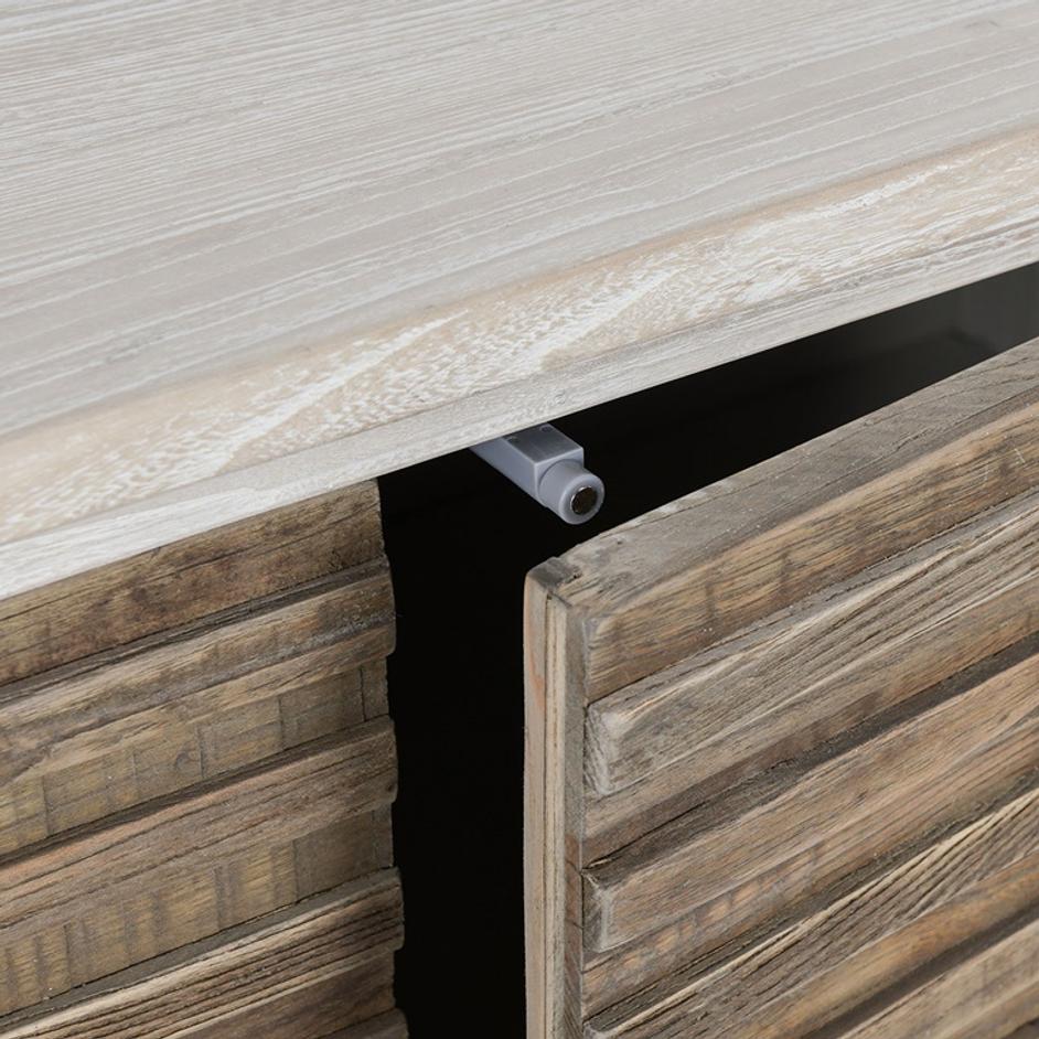 Elodie Elm Wood 4Dr Cabinet by Classic Home