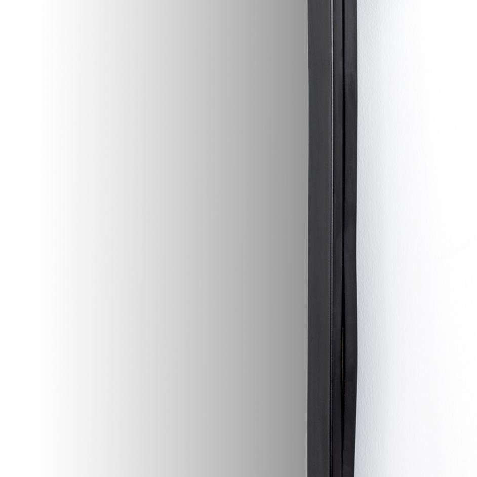 Dawson Floor Mirror In Matte Black by FOUR HANDS