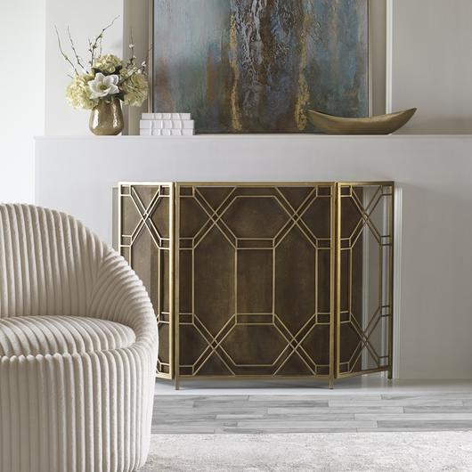 Rosen Fireplace Screen by Uttermost