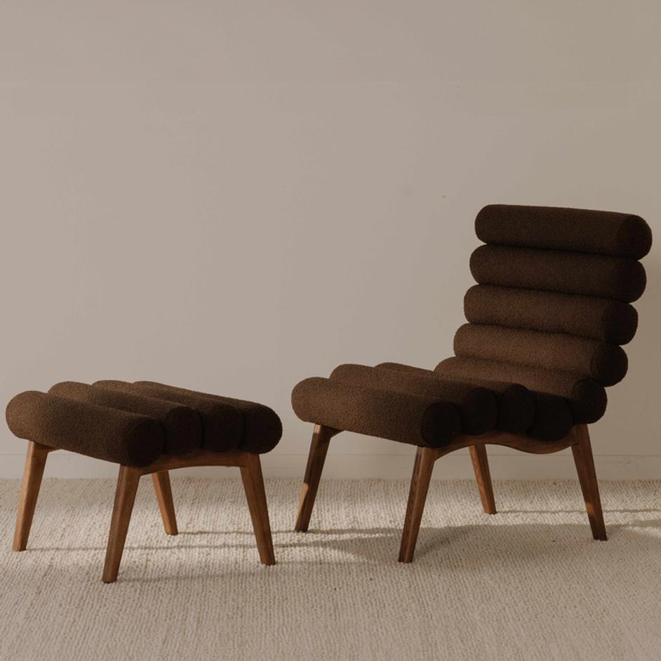 Arlo Accent Chair Deep Brown by Moes Home