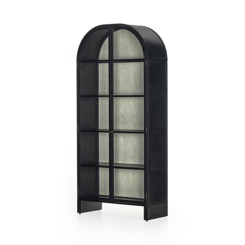 Breya Cabinet Oak In Black by FOUR HANDS