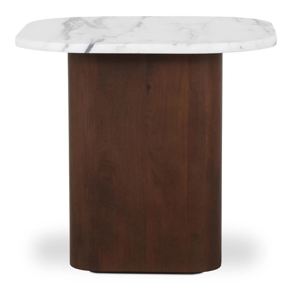 Dash Accent Table White Calacatta Marble by Moes Home