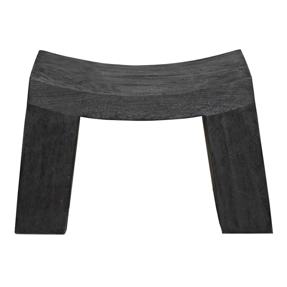 Ishiguro Munggur Stool in Burnt Black by Noir Furniture