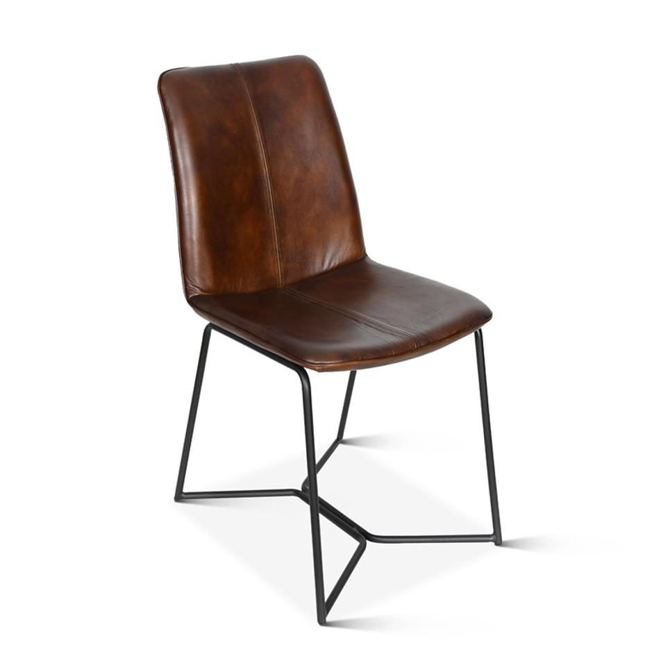 Morgan Dining Chair, Hand Washed Chestnut by Home Trends & Design