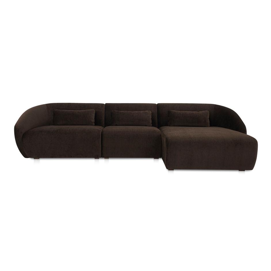 Amelia Lounge Modular Right Sectional Espresso by Moes Home