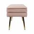 Ziva Blush Velvet Storage Bench by tov furniture