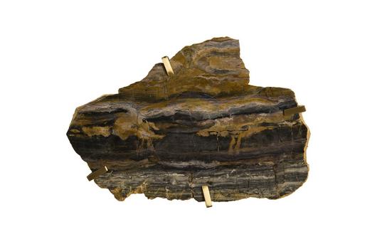 Gem Wall Slice in Brass Setting, Earth Marble by PHILLIPS COLLECTION