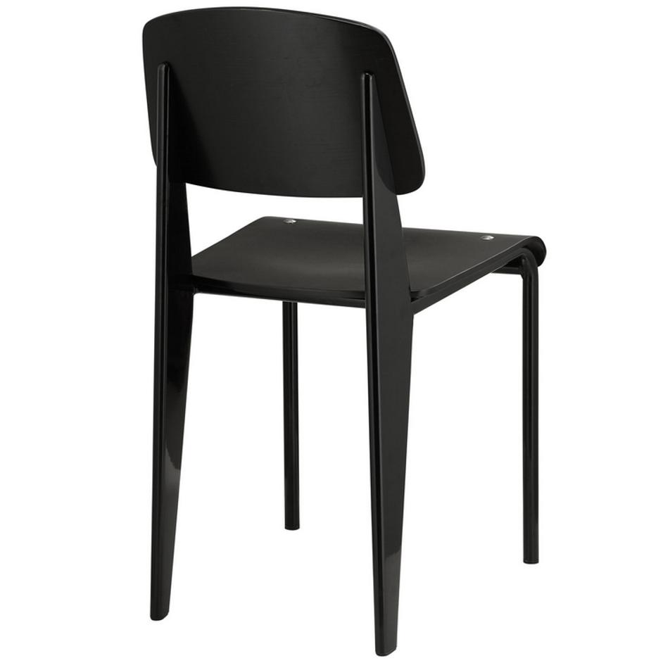 Malta Dining Side Chair In Black Black by Modway Furniture